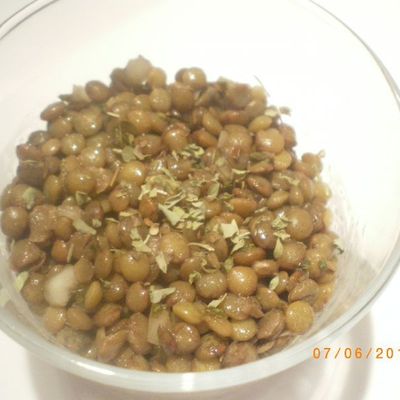 Lentilles en salade