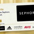 Promo espace VISA PREMIER : carte cadeau Sephora 20€ à partir de 60€ d'achat chez Sephora