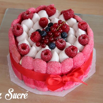 Charlotte vanille - framboise