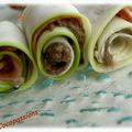 Minis Rouleaux jambon cru courgette et pesto