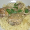 Couscous de poulet aux oignons