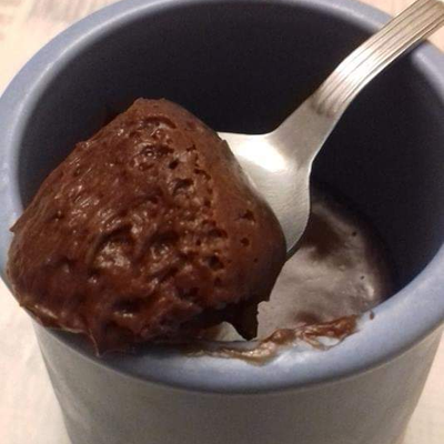 Mousse au chocolat sans oeufs