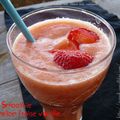 Encore un smoothie : melon fraises et vanille cette fois-ci !