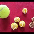 Balles de tennis chocolatées