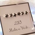 Wish ... (carte de voeux Home Made - lettres