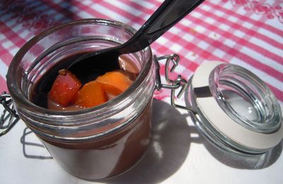 Crème au chocolat noir et fruit de la passion