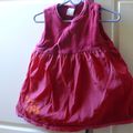 petite robe rouge H&M baby six mois