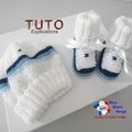 PATRON tricot bb FACILE et PREMA modele layette bébé et patron a tricoter Explications tuto brassière, bonnet, chaussons et Reborn