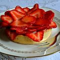 Tartelette aux fraises, crème à la vanille