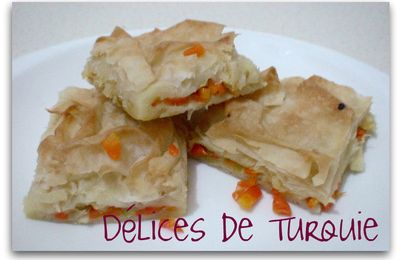 Börek aux carottes et poireaux - Havuçlu pırasalı böreği
