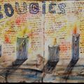 Challenge Artjournal et Gribouillages # 82 : Bougies
