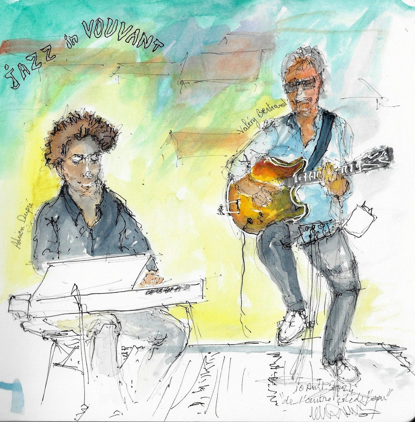 Vouvant, au delà de l'eau, un beau WE en dessins, Jazz et histoire