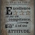 Excellence...