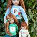 Petites soeurs en velours bleu