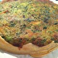 Tarte aux épinards et au saumon fumé sans oeufs