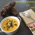 Velouté de potimarron et maïs