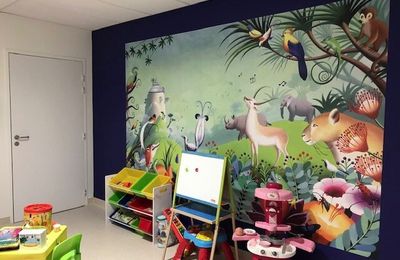 Fresque dans une clinique