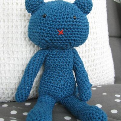 Chat en crochet fait main (18 euros) -sur commande-