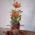 bouquet de noel orangé