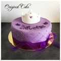 Gâteau matelassé violet
