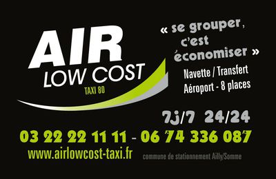 DOULLENS ROISSY, ORLY, LILLE LESQUIN navette " AIR LOW COST TAXI 80" Tél: 03 22 22 11 11 