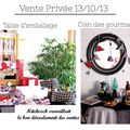 Vente privée de dimanche 13 octobre