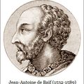 Jean-Antoine de Baïf (1532 -1589) : « Ô doux plaisir... »