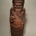 Statue Chine Bambou Chinois Immortel Antique Chinese Immortal Bamboo Carving
