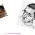 Caricature jeune homme