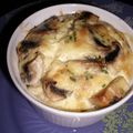 CLAFOUTIS AUX CHAMPIGNONS