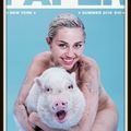 Miley Cyrus pour une couverture 100% cochonne.