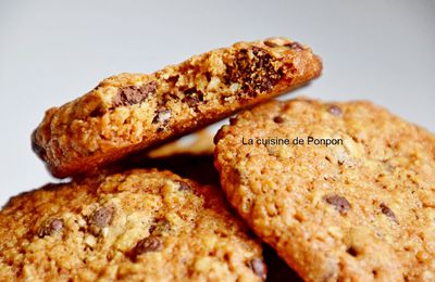 Cookies aux flocons d'avoine et pépites de chocolat