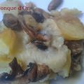 Gratin de champignons,aubergines et pommes de terre