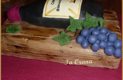 Gâteau bouteille de vin / Wine bottle cake