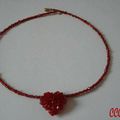 Collier + Pendentif Amour Rouge