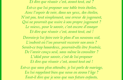...avant tout osé !