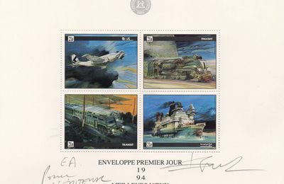 BILAL: Planche de 4 timbres Transit - EA Signé - Collector