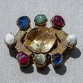 Gilt Wooden Hook Belt inlaid Gem, Ming dynasty, Wanli reign (1573-1620)
