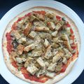 Torti’pizza poulet, oignons, champignons