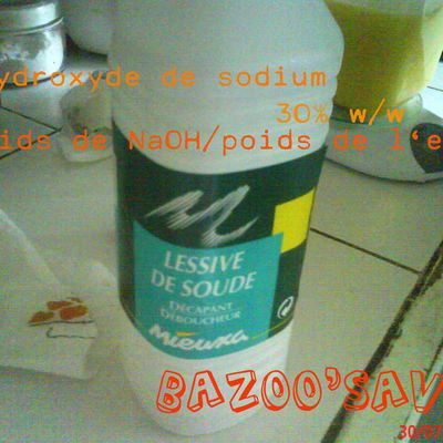 Méthode de saponification à froid avec le savon au quinoa/miel/lavandin