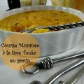 Courge musquée à la fève Tonka en gratin