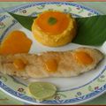 Filets de pangas au beurre de mangue et sa purée surprise