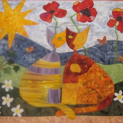 Deux chats lune très "chouettes"