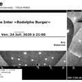 Rodolphe Burger - Vendredi 25 juillet 2020 - Studio 104 (Paris)