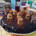 This is Halloween # 2 : Gâteau cimetière au chocolat...