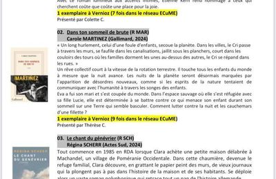 COUPS DE COEUR LITTERAIRES - MEDIATHEQUE PLURIELLE :