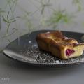 Gâteau léger au chocolat blanc, amande & framboises