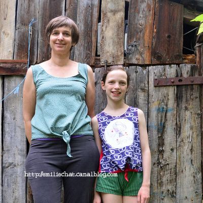 Des p'tits shorts et des t-shirts