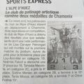 Paru dans la Presse : la compétition de Chamonix 10/11 mars 2018