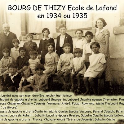 Ecole de Lafond 1934 ou 1935